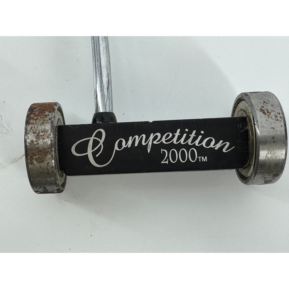 Competition 2000 Roller Putter Mens 35in Black Silver Vintage Training Aid Rare